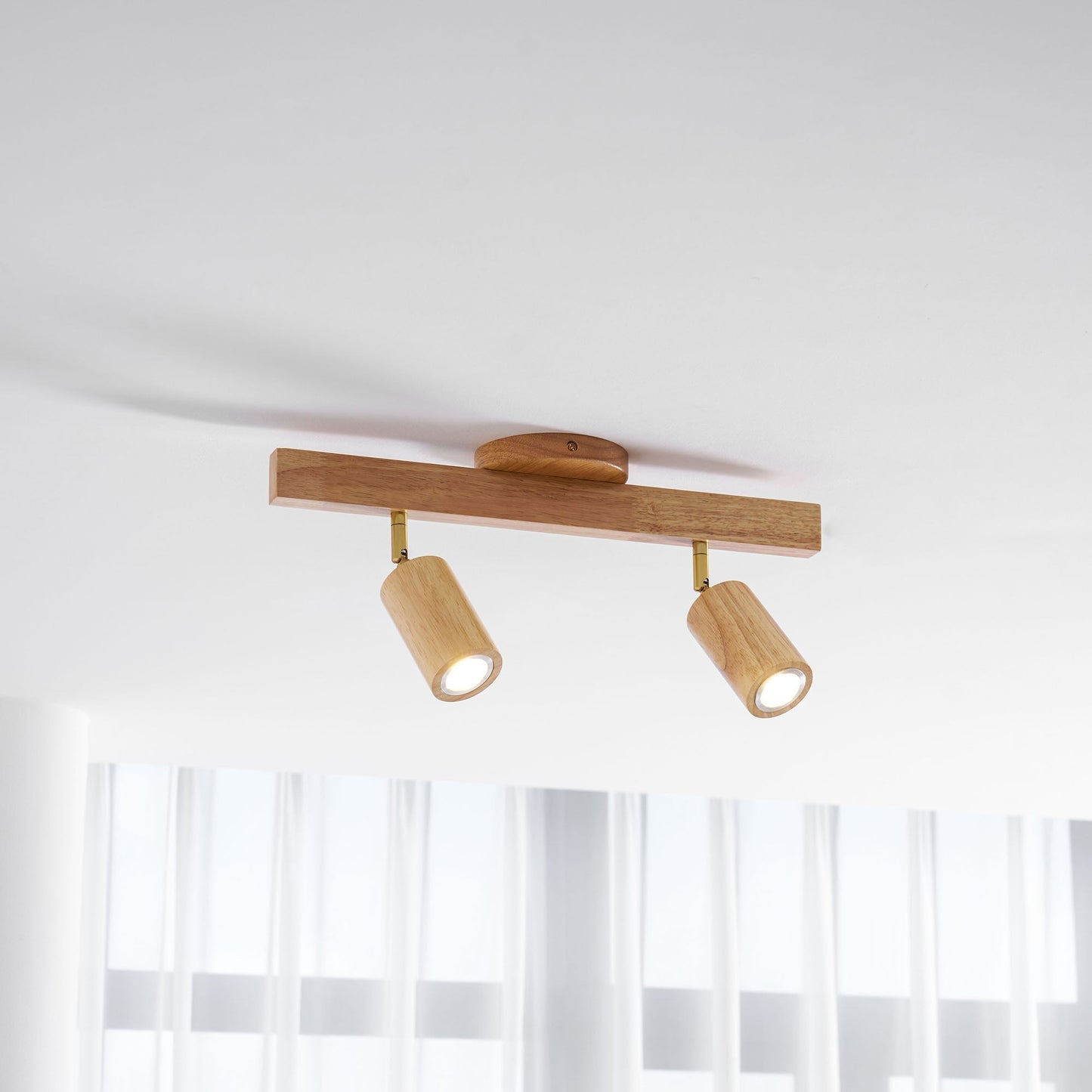 Compact Wooden Dimmable LED Spot Light