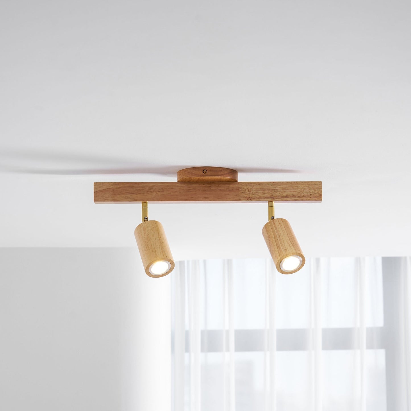 Compact Wooden Dimmable LED Spot Light