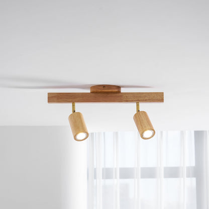 Compact Wooden Dimmable LED Spot Light
