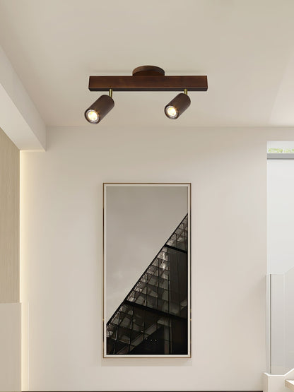Compact Wooden Dimmable LED Spot Light