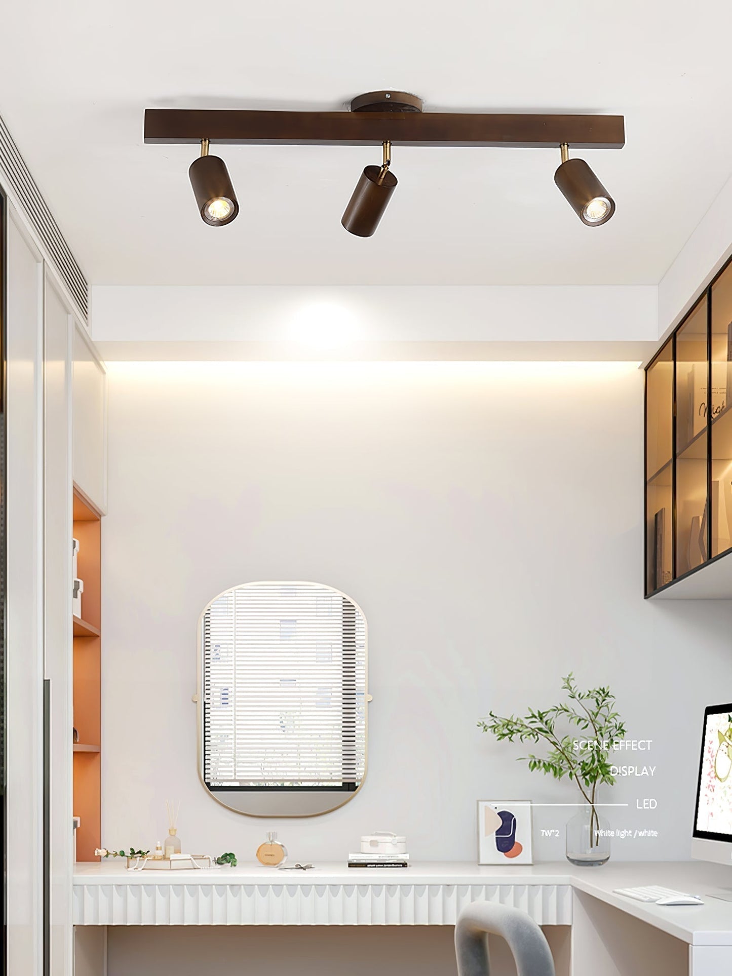 Compact Wooden Dimmable LED Spot Light