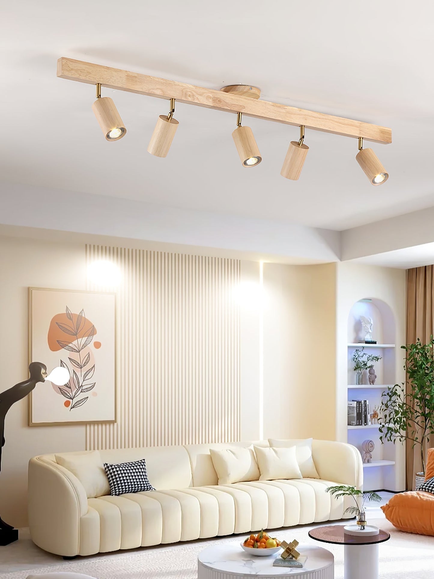Compact Wooden Dimmable LED Spot Light