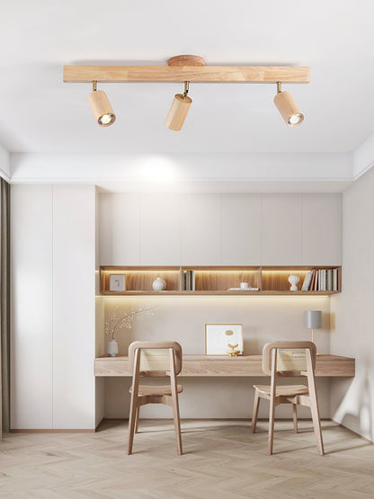Compact Wooden Dimmable LED Spot Light