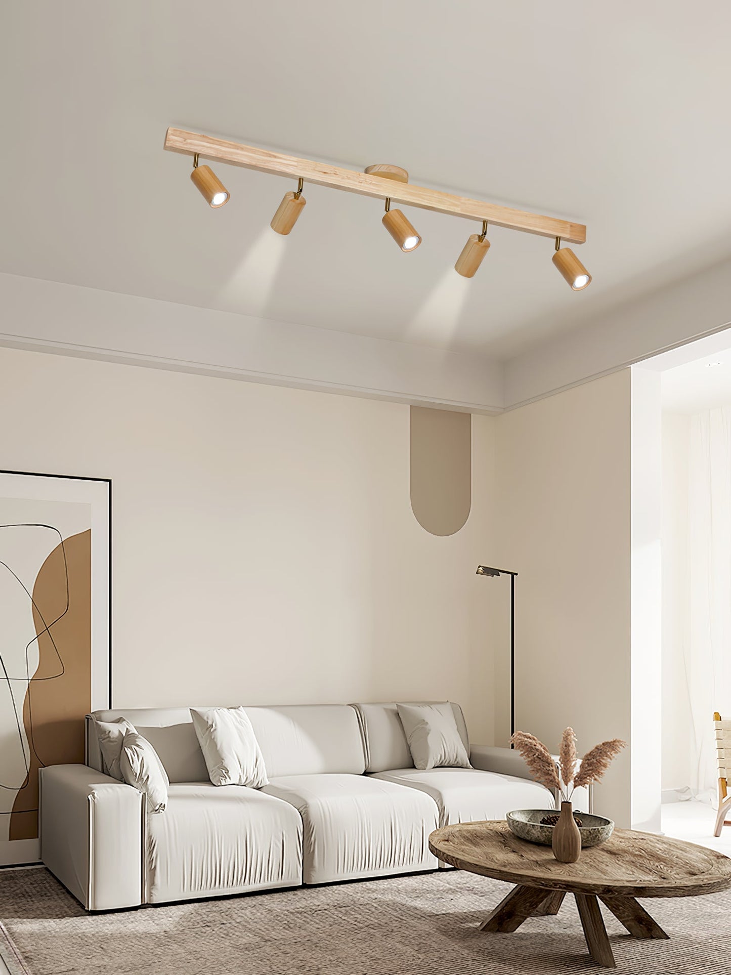Compact Wooden Dimmable LED Spot Light