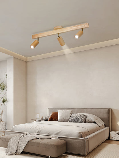 Compact Wooden Dimmable LED Spot Light