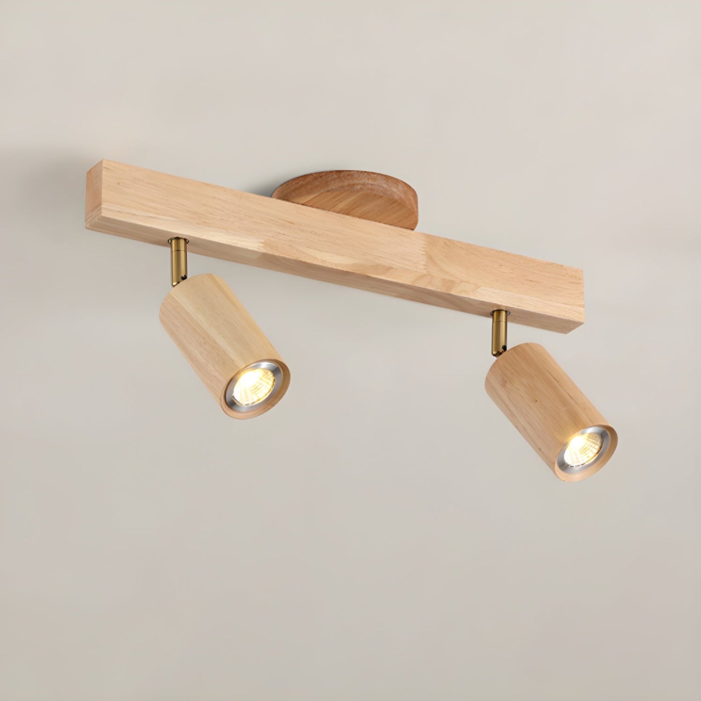 Compact Wooden Dimmable LED Spot Light