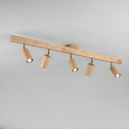Compact Wooden Dimmable LED Spot Light