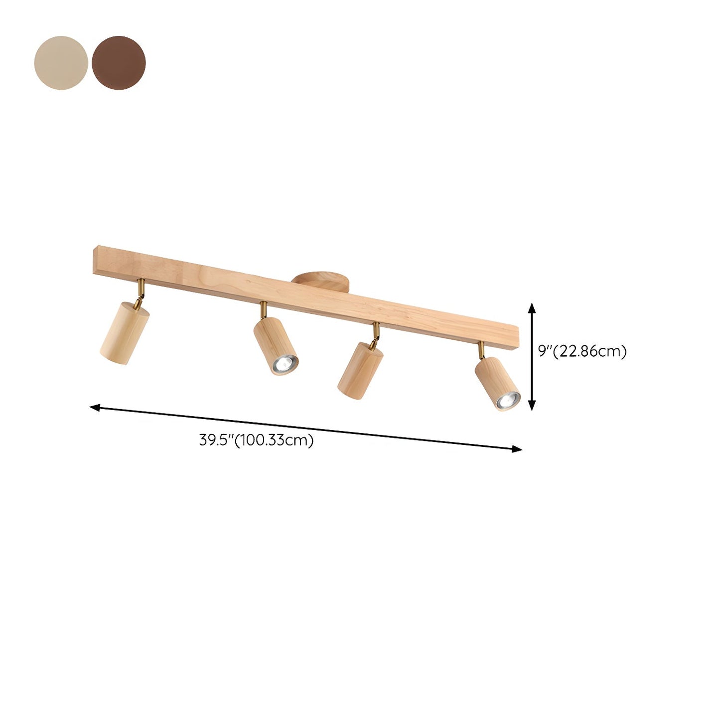 Compact Wooden Dimmable LED Spot Light