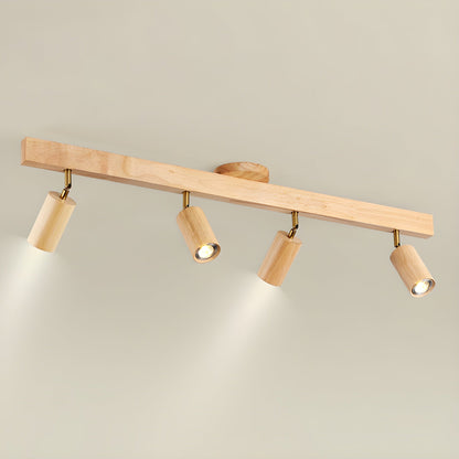 Compact Wooden Dimmable LED Spot Light