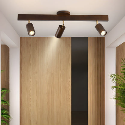 Compact Wooden Dimmable LED Spot Light