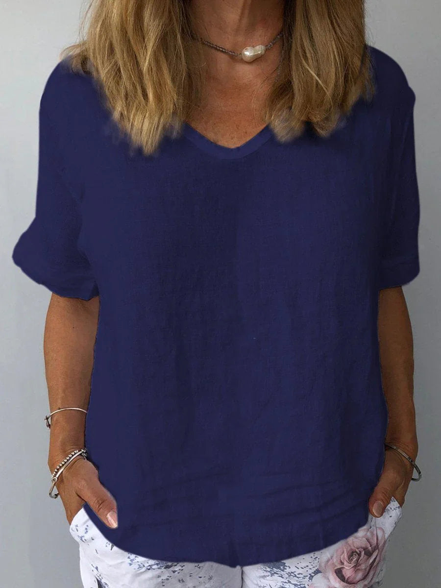 Relaxed Fit Cotton Blend Shirt - OutfitLondon