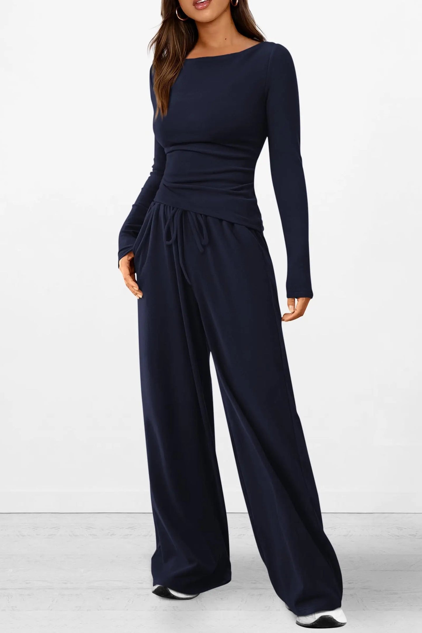 Comfy Tee and Loose Fit Pants Outfit Set