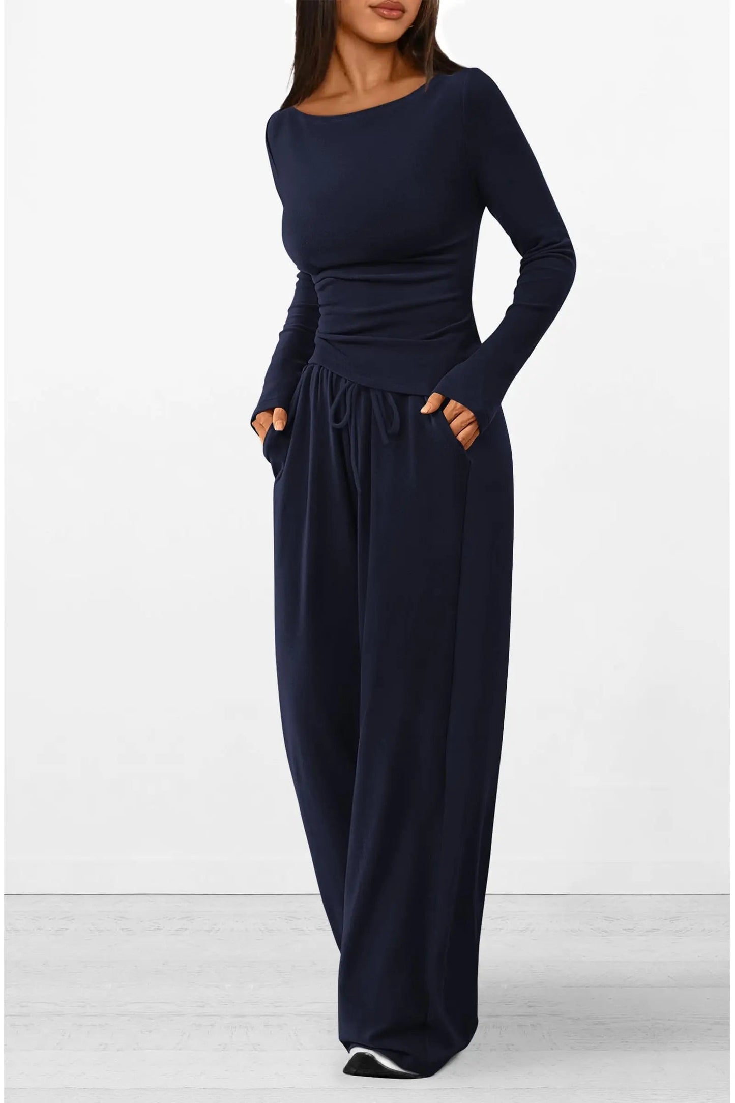 Comfy Tee and Loose Fit Pants Outfit Set