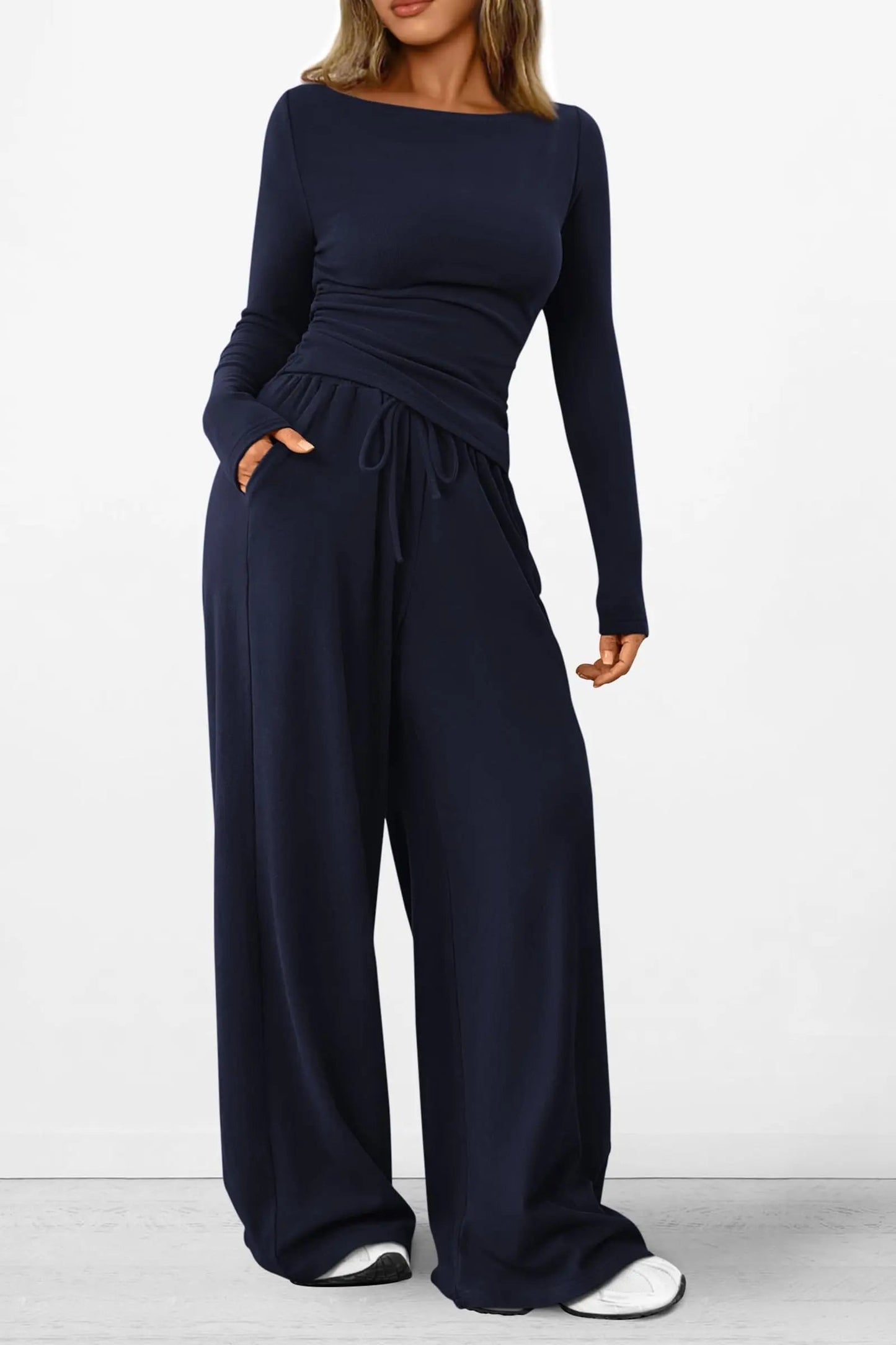 Comfy Tee and Loose Fit Pants Outfit Set
