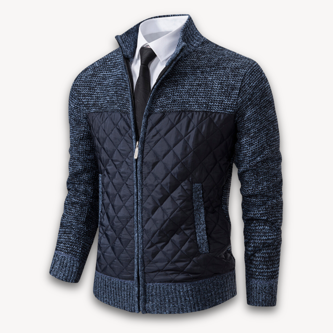 Insulated Mens Padded Coat - Warm Winter Jacket