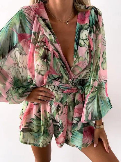 Chic Floral Summer Romper