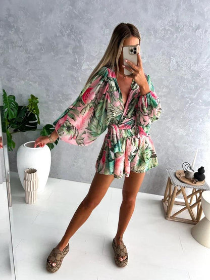 Chic Floral Summer Romper
