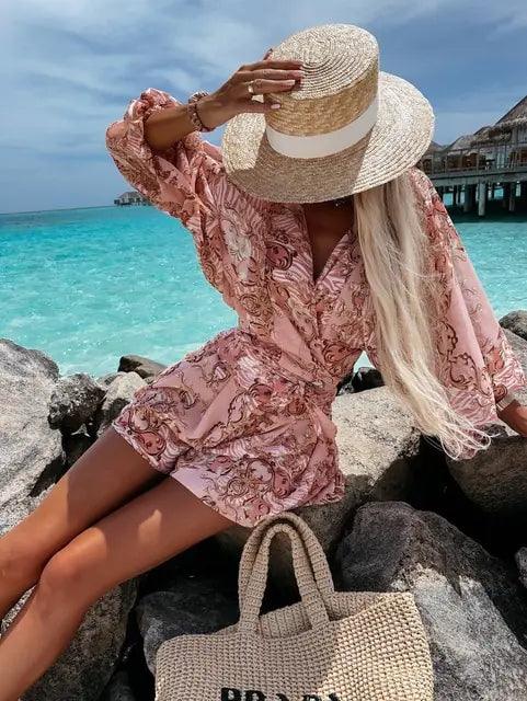 Chic Floral Summer Romper