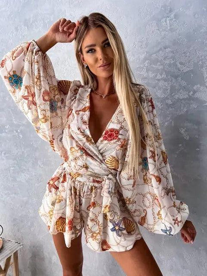 Chic Floral Summer Romper