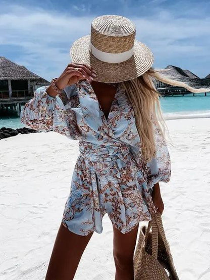 Chic Floral Summer Romper