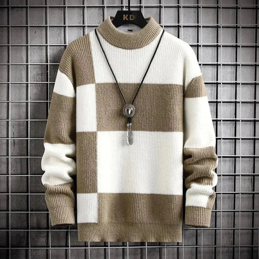 Men's Relaxed Fit Crewneck Sweater - OutfitLondon
