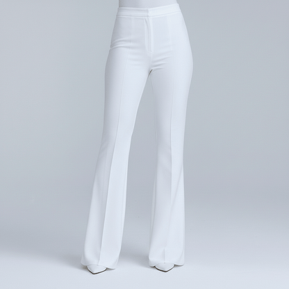 Classic 2-Piece Suit Blazer and Wide Leg Pants