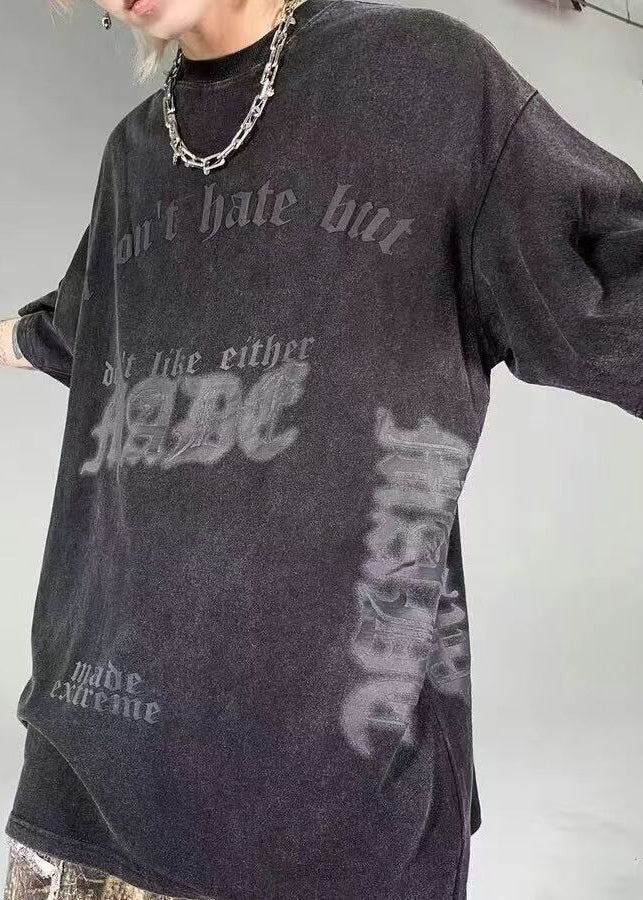 Mens Oversized Cotton T Shirt Black Relaxed Fit - OutfitLondon
