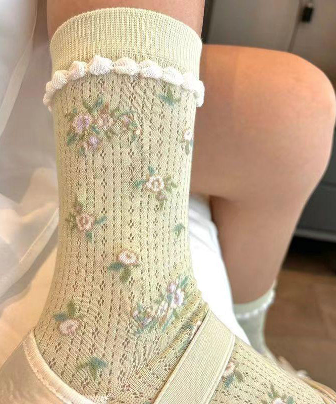 Unisex Cotton Socks Breathable Mid Calf Soft Gray - OutfitLondon