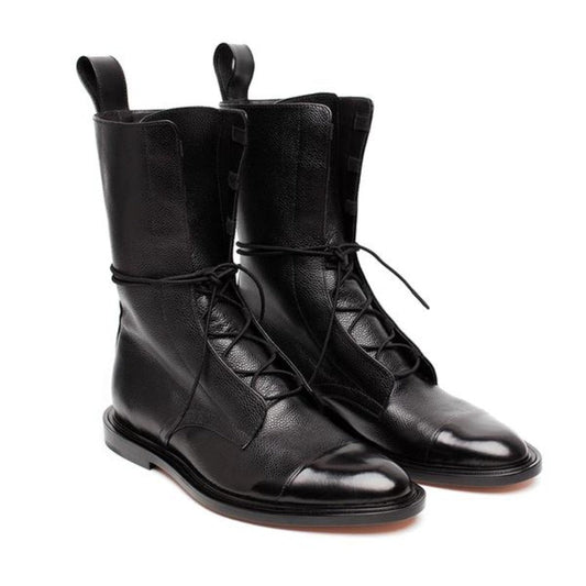 Women's Soft Faux Leather Ankle Boots - OutfitLondon