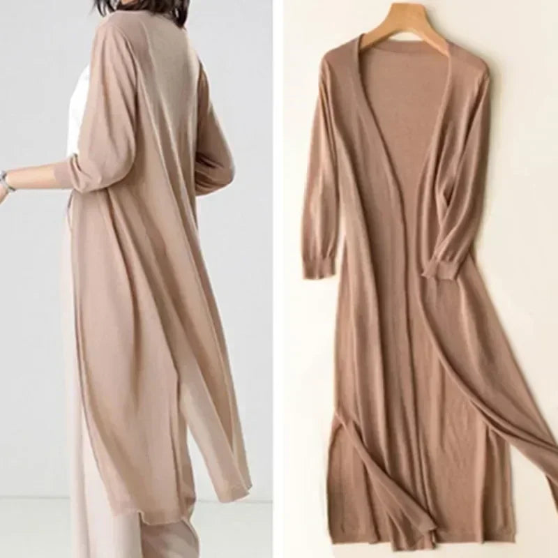 Women's Cozy Loose Fit Cardigan Sweater - OutfitLondon