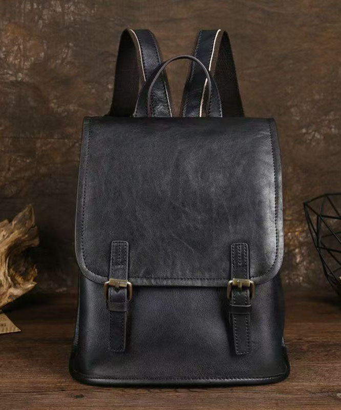 Leather Backpack Large Capacity Secure Zipper Interior Pockets - OutfitLondon