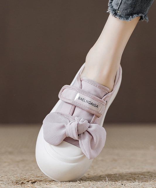 Women's Rose Pink Velcro Skate Shoes All Day Comfort - OutfitLondon