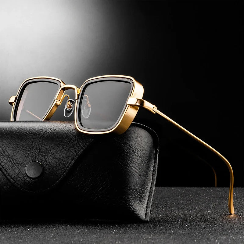 Classic Gold Sunglasses With UV Protection - OutfitLondon