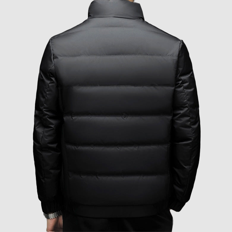 Warm Men's Quilted Padded Full Zip Jacket