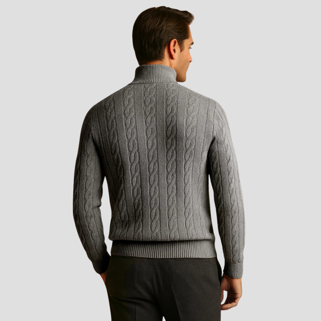 Warm Cable Knit Mens Sweater