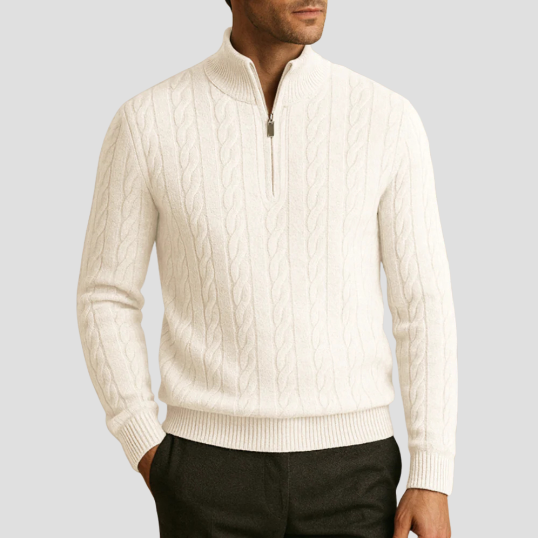 Warm Cable Knit Mens Sweater