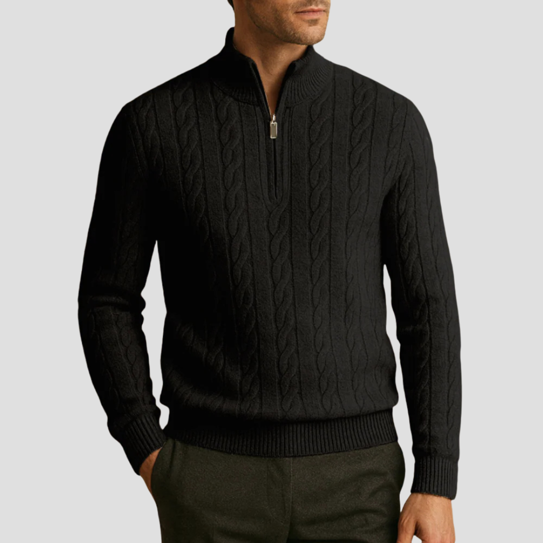 Warm Cable Knit Mens Sweater