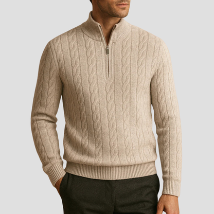 Warm Cable Knit Mens Sweater
