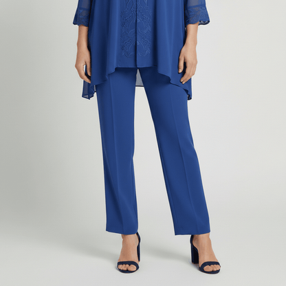 Embroidered 2 Piece Tunic and Slim Fit Pants Set