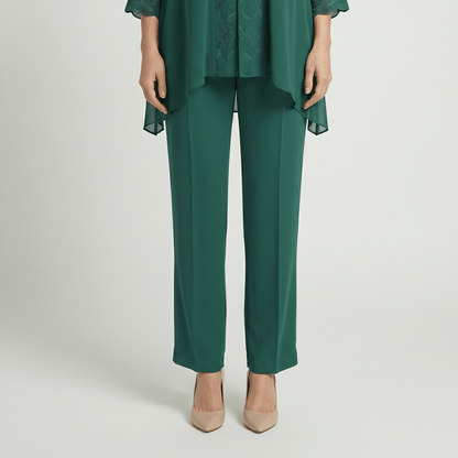 Embroidered 2 Piece Tunic and Slim Fit Pants Set