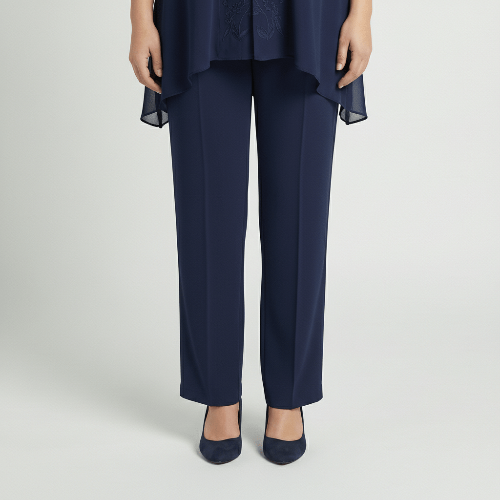 Embroidered 2 Piece Tunic and Slim Fit Pants Set