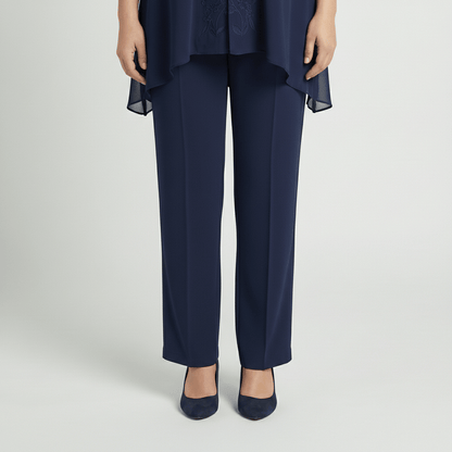 Embroidered 2 Piece Tunic and Slim Fit Pants Set