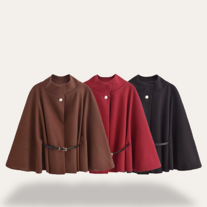 Fashionable Ladies Long Cape Coat