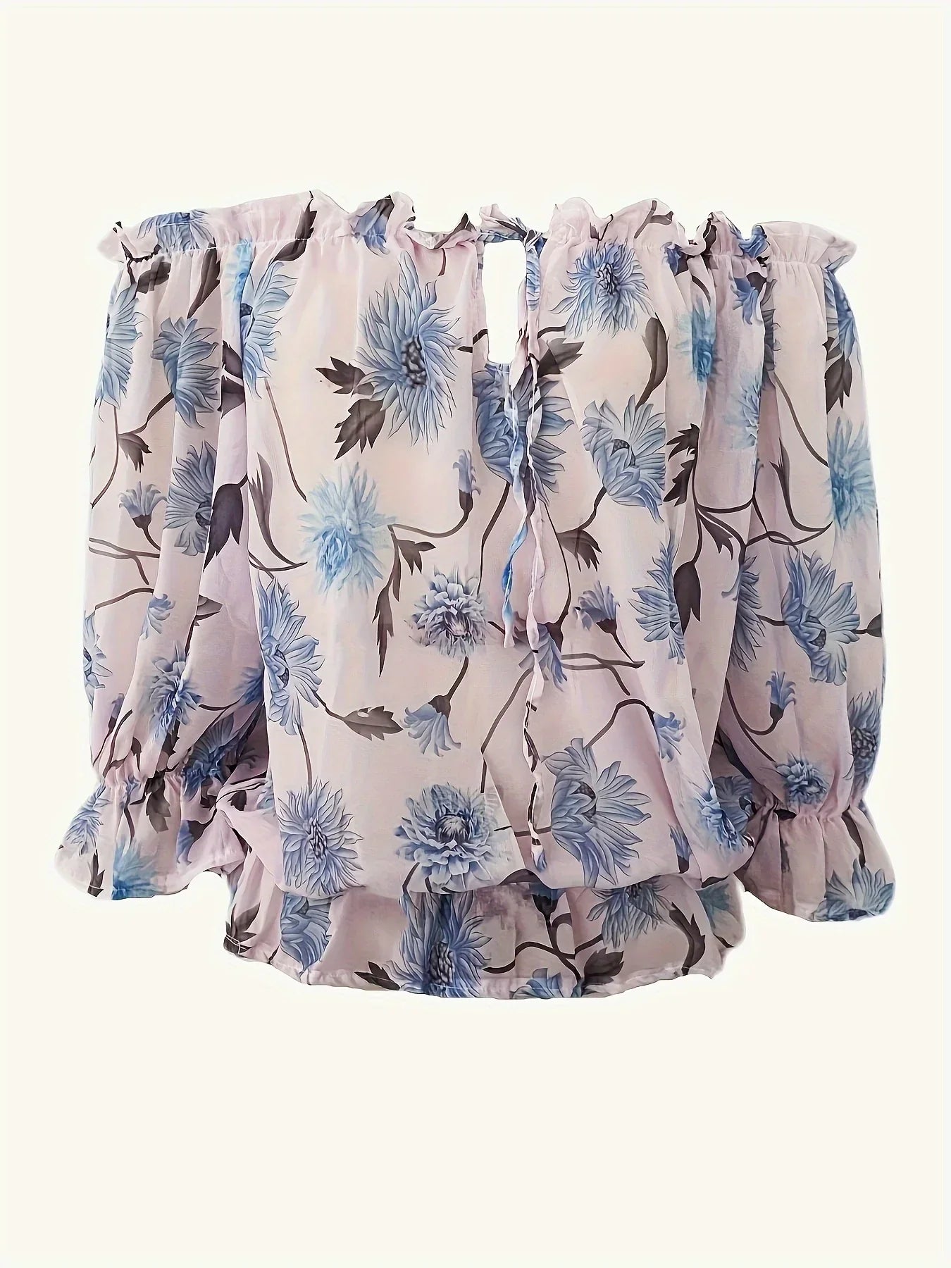 Chic Womens Floral Off Shoulder Top