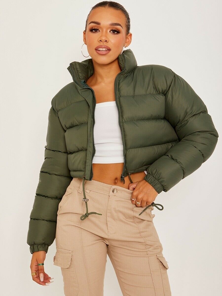 Premium Short Padded Ladies Jacket with Fit Waist