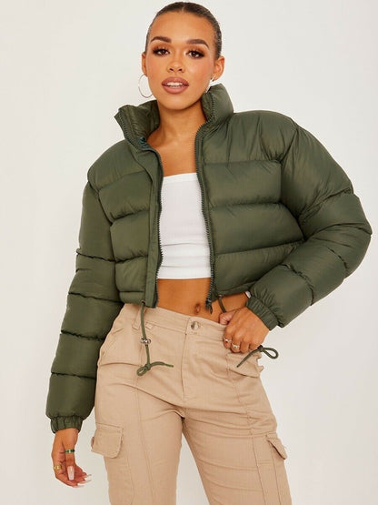 Premium Short Padded Ladies Jacket with Fit Waist