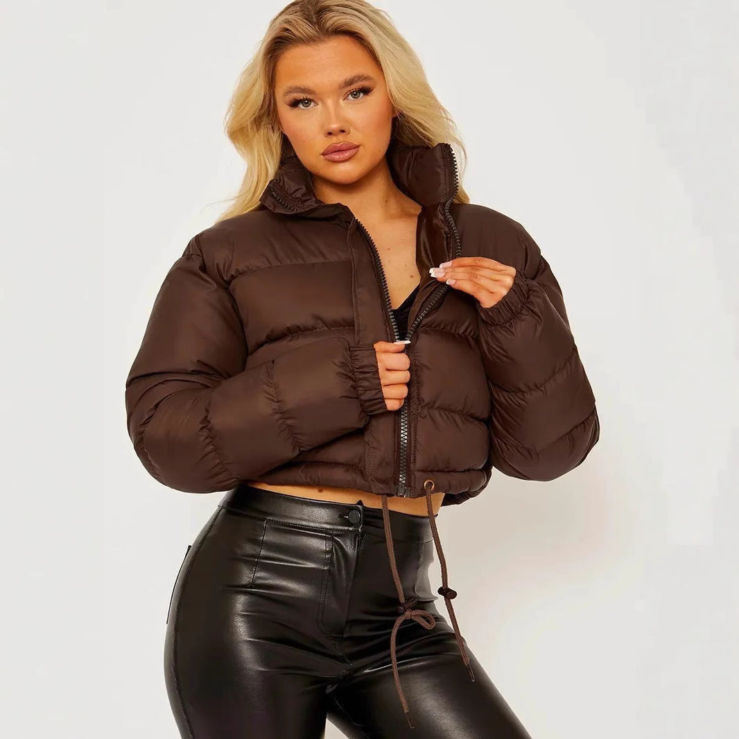 Premium Short Padded Ladies Jacket with Fit Waist