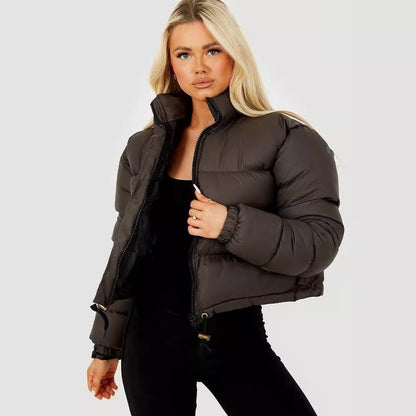 Premium Short Padded Ladies Jacket with Fit Waist