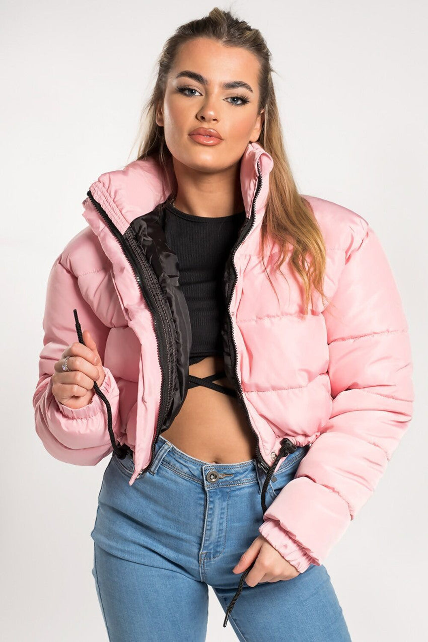 Premium Short Padded Ladies Jacket with Fit Waist
