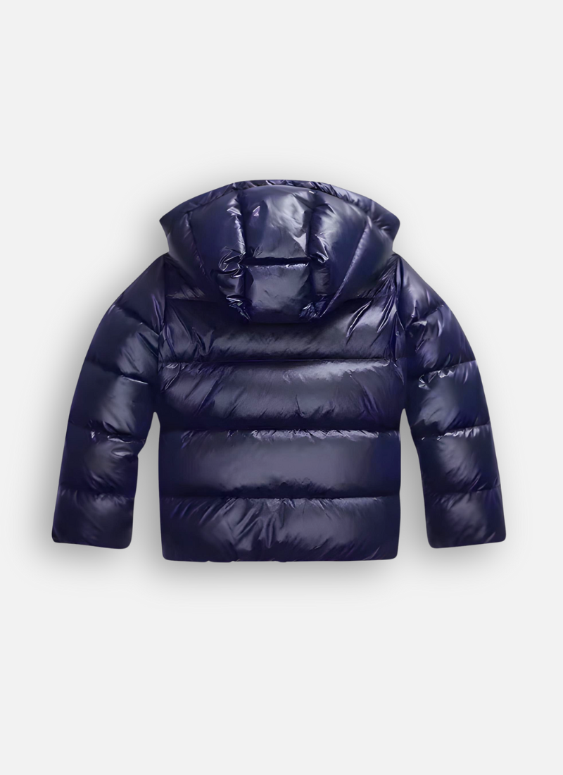 Premium Slim Puffer Coat with Shiny Finish